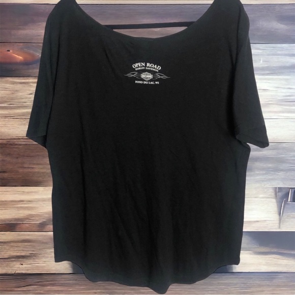 Harley Davidson Short Sleeve Shoulder Neckline Size XL Pre-Loved - Picture 2 of 5